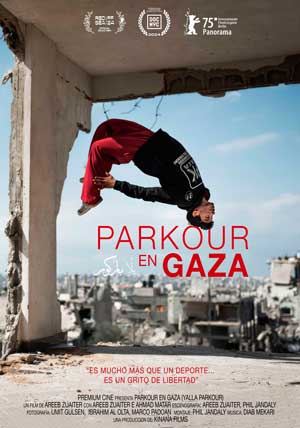 Cartel de Parkour en Gaza
