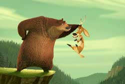 Colegas en el bosque