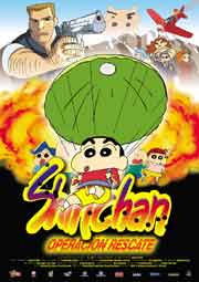 Cartel de Shin Chan Operación Rescate