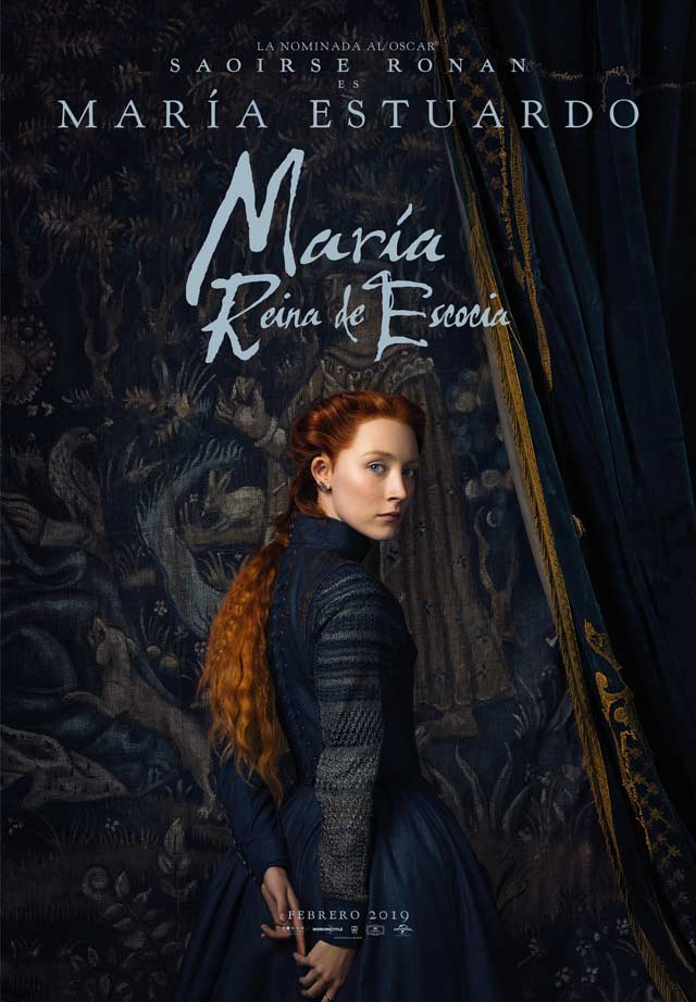 María Reina de Escocia - cartel Saoirse Ronan es María Estuardo