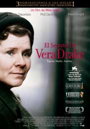 Cartel de El secreto de Vera Drake