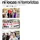 Ni locas ni terroristas cartel reducido
