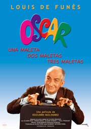 Cartel de Oscar. Una maleta, dos maletas, tres maletas