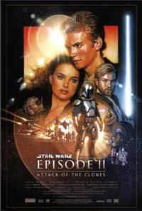 Cartel de Star Wars: Episodio II, el ataque de los clones