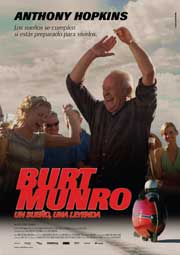 Cartel de Burt Munro: un sueño, una leyenda