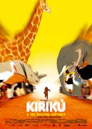 Cartel de Kirikú y las bestias salvajes