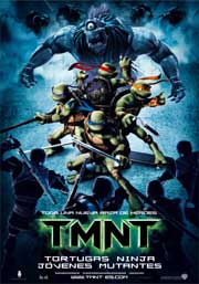 Cartel de Tortugas Ninja jóvenes mutantes