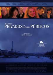 Cartel de Asuntos privados en lugares públicos