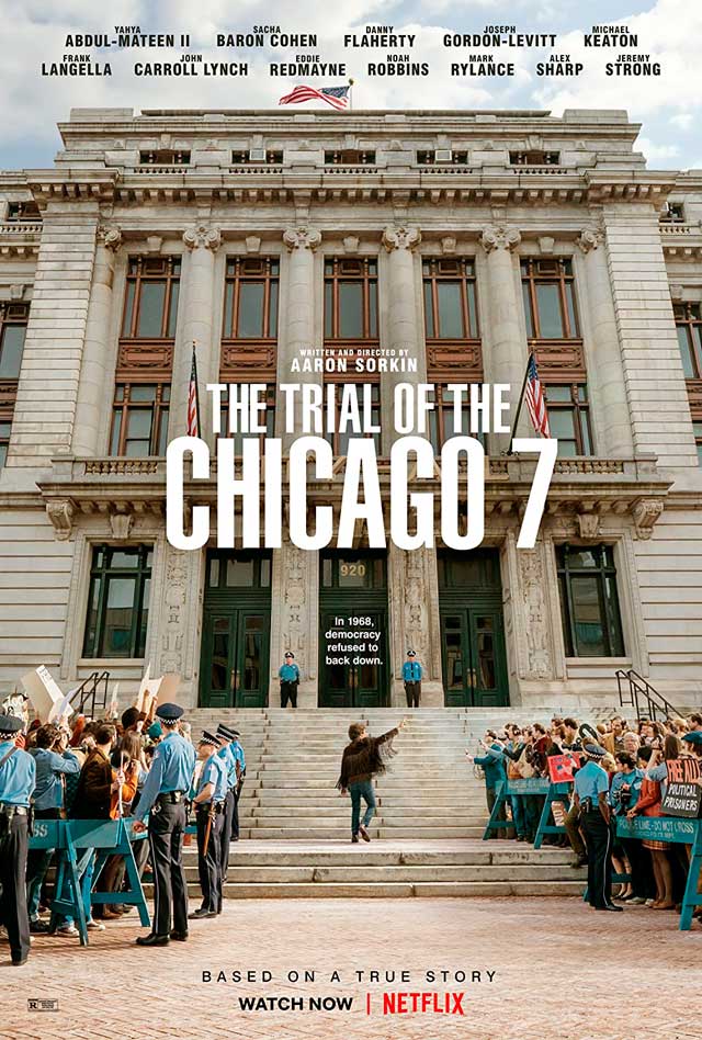 El juicio de los 7 de Chicago - cartel