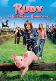 Cartel de Rudy El cerdito de carreras