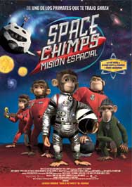 Cartel de Space Chimps: Misión espacial