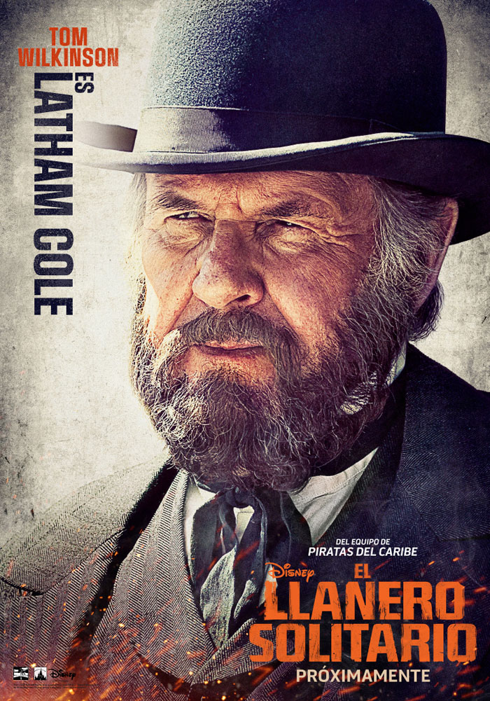 El llanero solitario - cartel Tom Wilkinson es Latham Cole