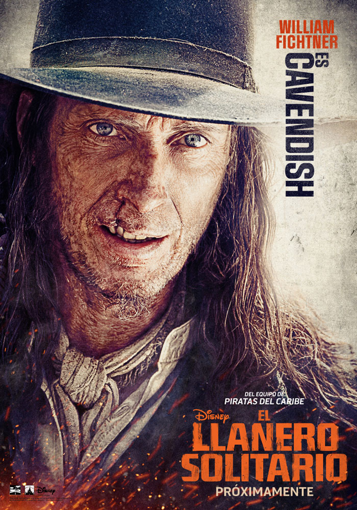 El llanero solitario - cartel William Fichtner es Cavendish