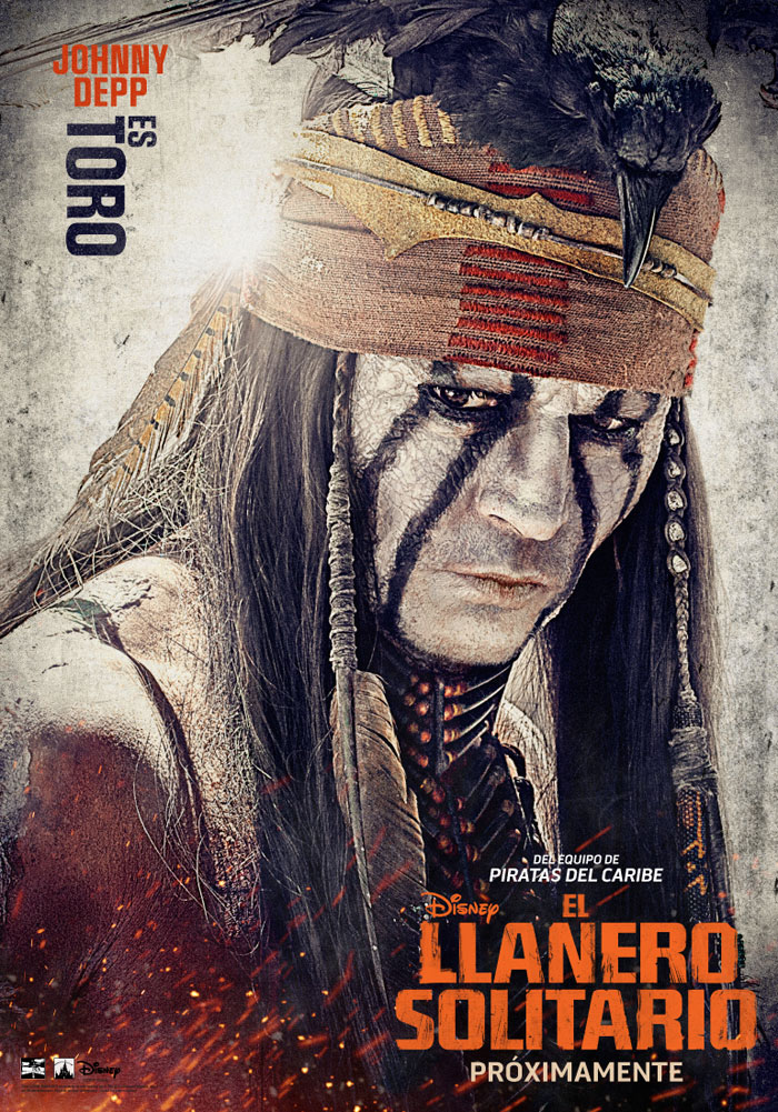 El llanero solitario - cartel Johnny Depp es Toro