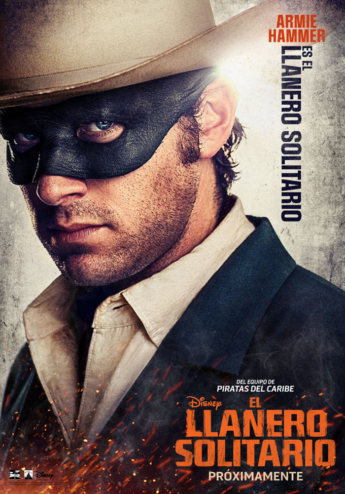 El llanero solitario - cartel Armie Hammer es El llanero solitario