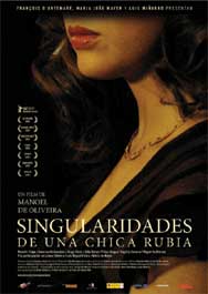 Cartel de Singularidades de una chica rubia