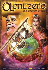 Cartel de Olentzero y la hora de los regalos