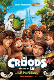 Cartel de Los croods: Una aventura prehistórica