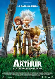 Cartel de Arthur y la guerra de los mundos