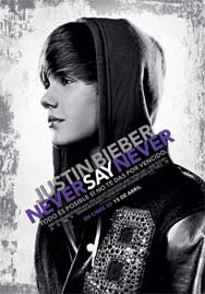 Cartel de Justin Bieber: Never say never