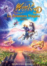 Cartel de Winx 3D La aventura mágica 