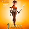 Justin y la espada del valor cartel reducido Talia