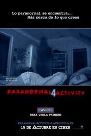 Cartel de Paranormal activity 4