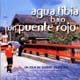 Agua tibia bajo un puente rojo cartel reducido