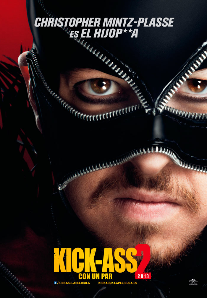 Kick-Ass 2 - cartel Christopher Mintz-Plasse es el Hijo P**a
