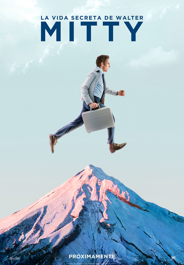 La vida secreta de Walter Mitty - cartel Teaser montaña