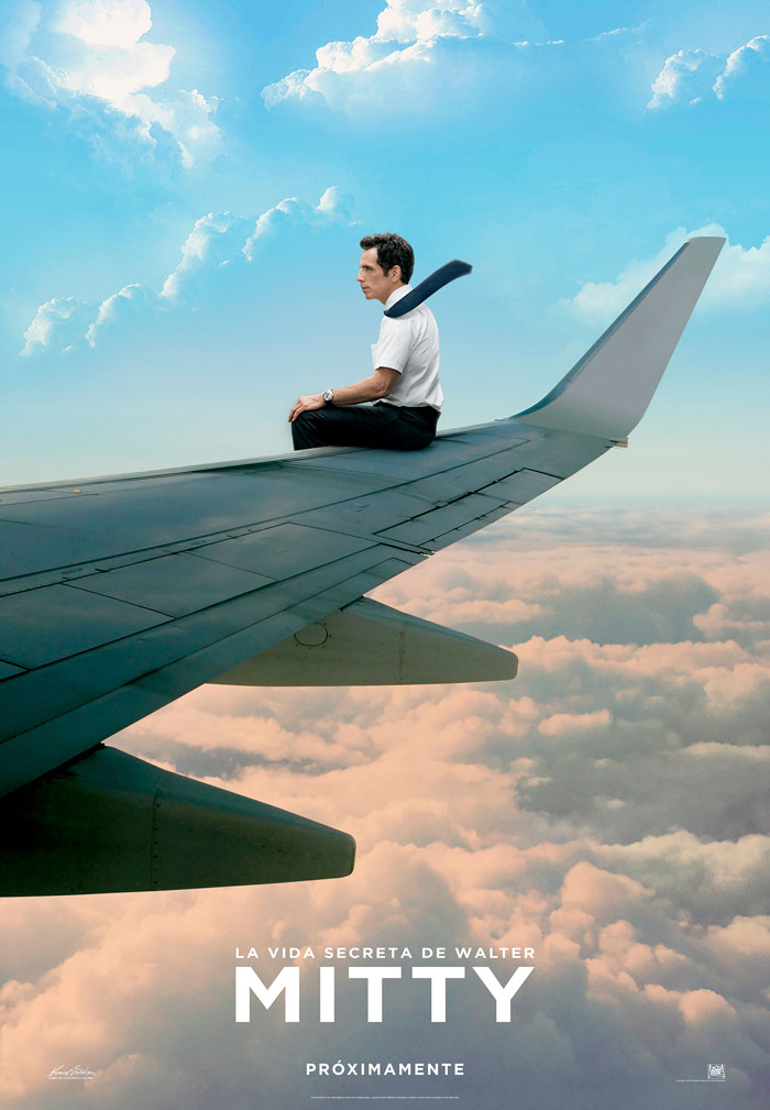 La vida secreta de Walter Mitty - cartel Teaser avión