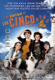 Cartel de Las aventuras de los Cinco