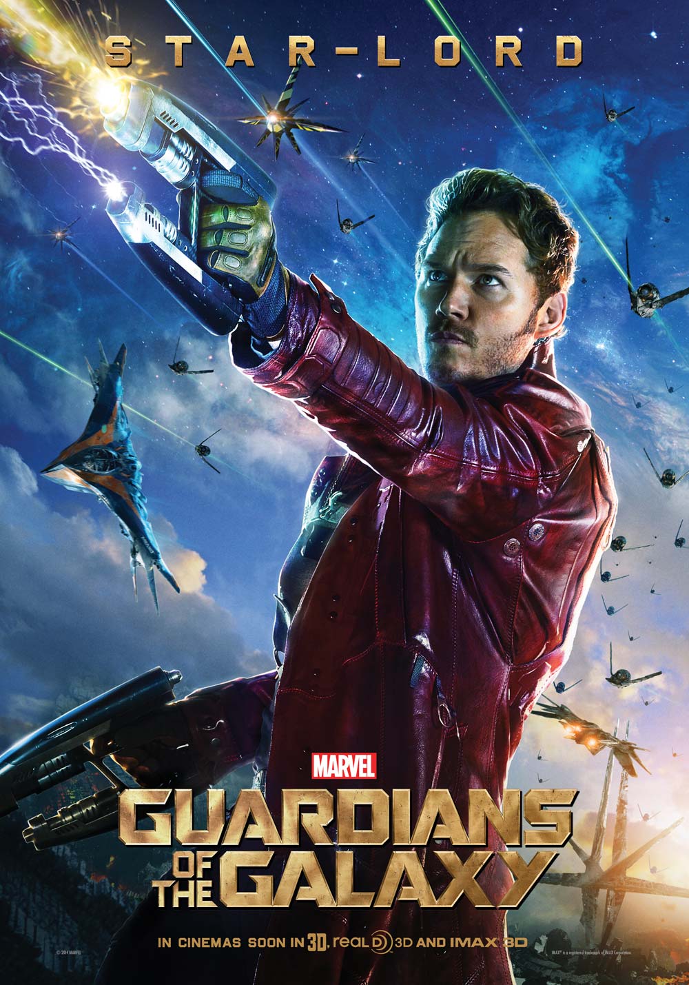 Guardianes de la galaxia - cartel Chris Pratt es Star-Lord
