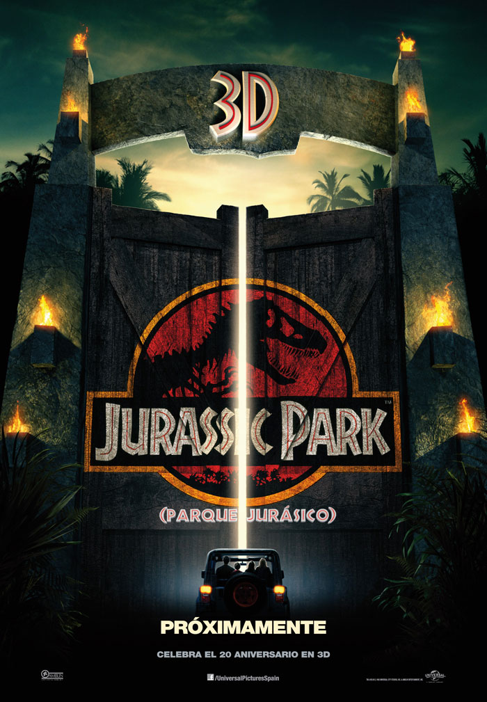 Parque Jurásico 3D - cartel