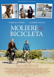 Cartel de Moliere en bicicleta