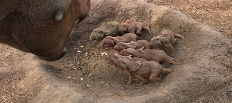 Caminando entre dinosaurios