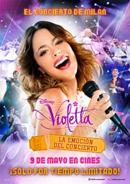 Cartel de Violetta. La emoción del concierto