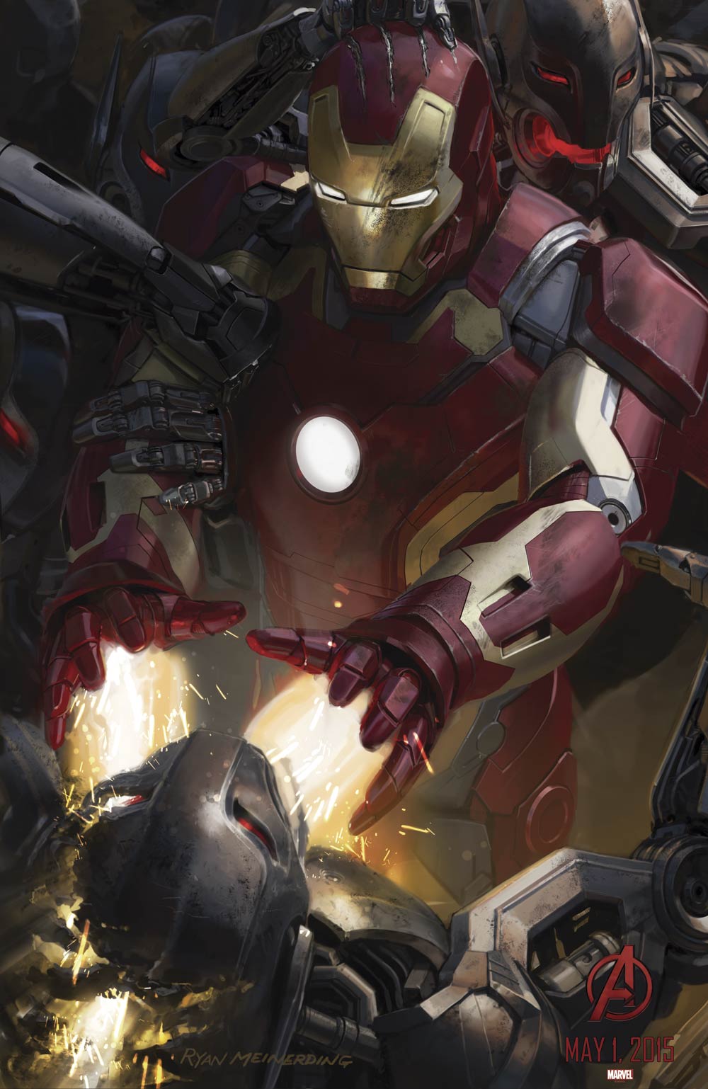Vengadores: La era de Ultrón - cartel Iron Man - Concept Art