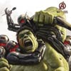 Vengadores: La era de Ultrón cartel reducido Hulk - Concept Art