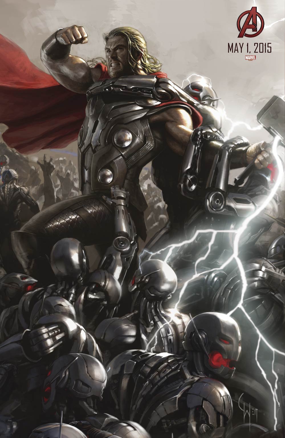 Vengadores: La era de Ultrón - cartel Thor - Concept Art