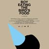 Boy eating bird's food cartel reducido