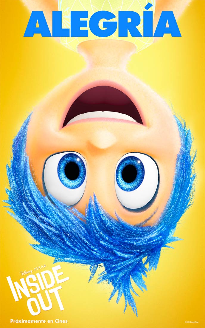 Del revés - cartel Alegría