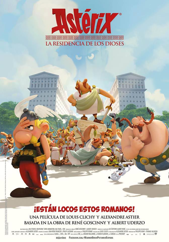 Astérix: La residencia de los dioses - cartel