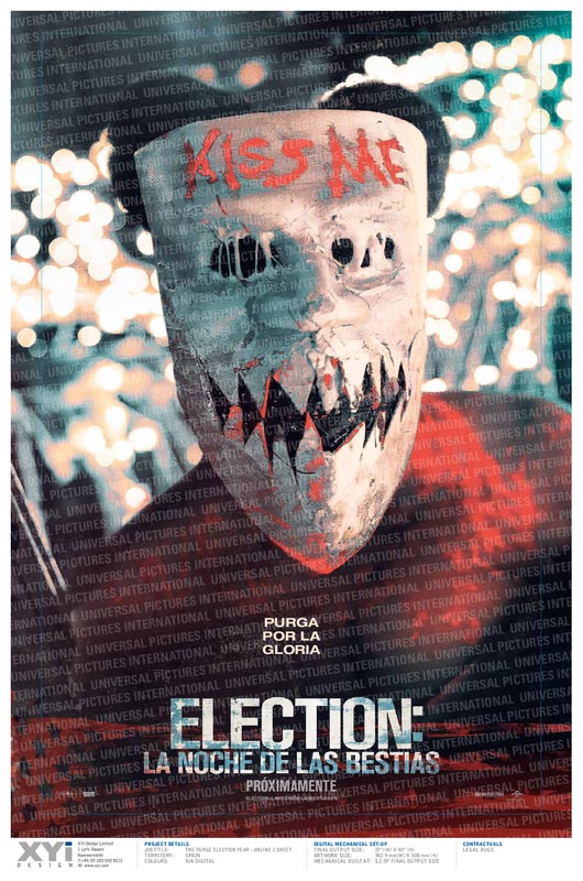 Election: La noche de las bestias - cartel Purga por la gloria