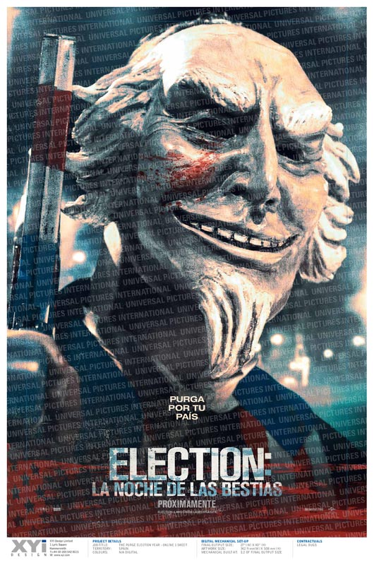 Election: La noche de las bestias - cartel Purga por tu país