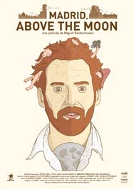 Cartel de Madrid above the moon
