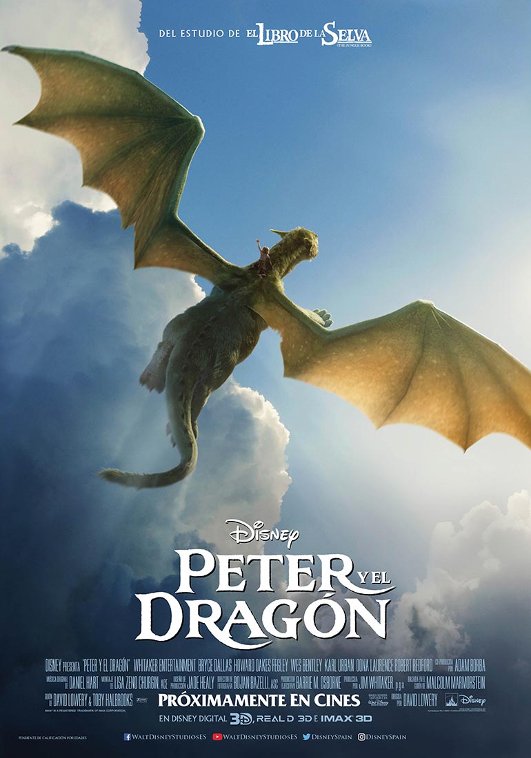 Peter y el dragón - cartel