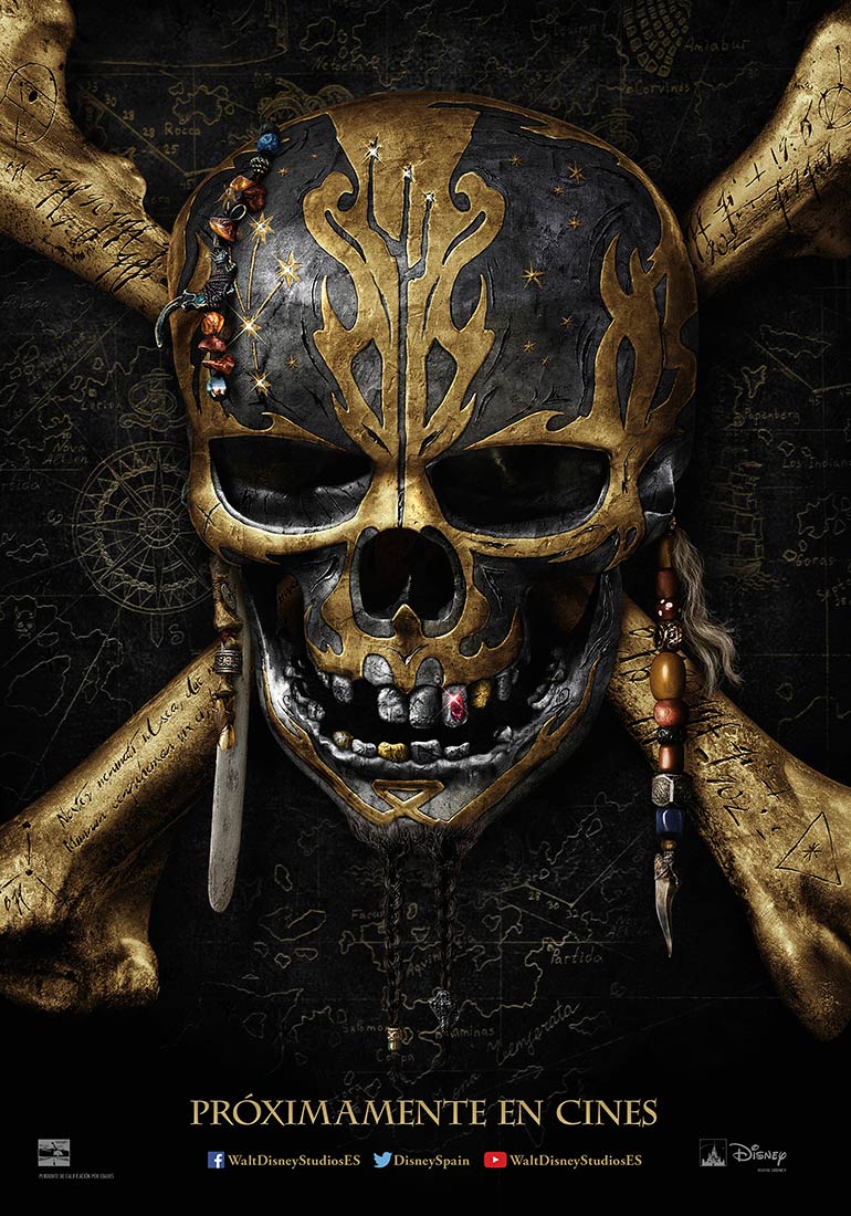 Piratas del Caribe: La venganza de Salazar - cartel teaser