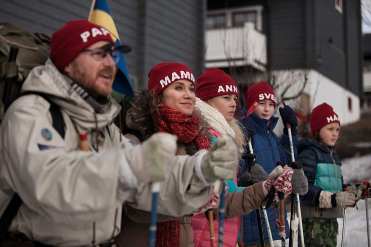 Los Andersson en la nieve