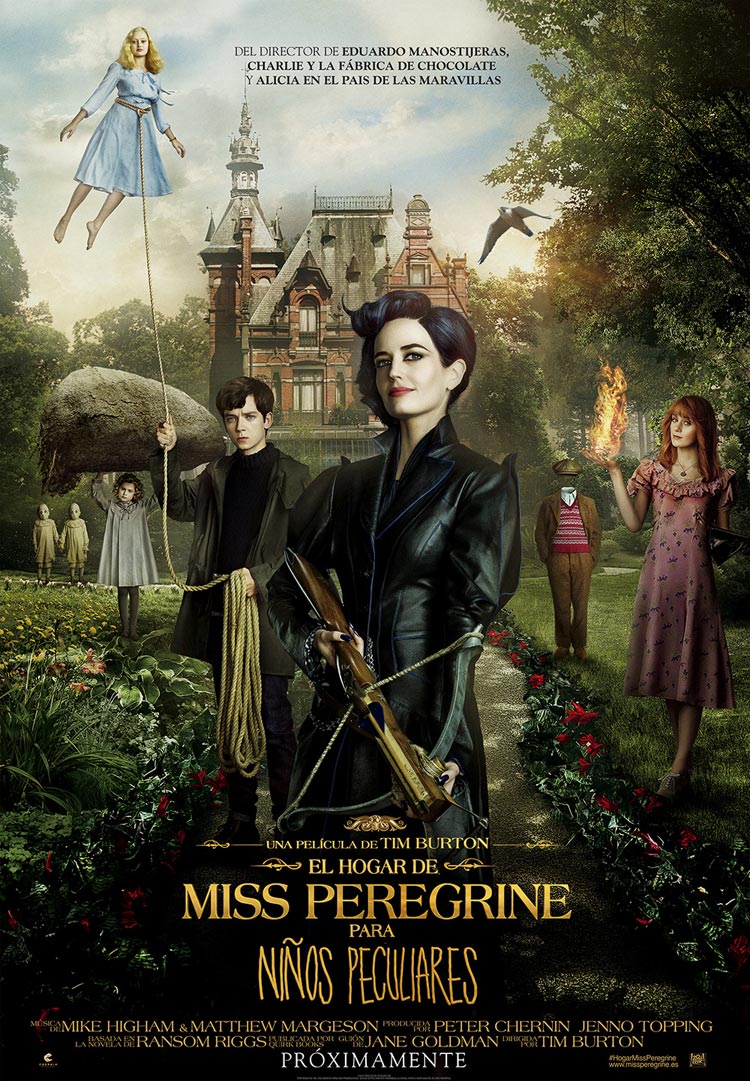El hogar de Miss Peregrine para niños peculiares - cartel